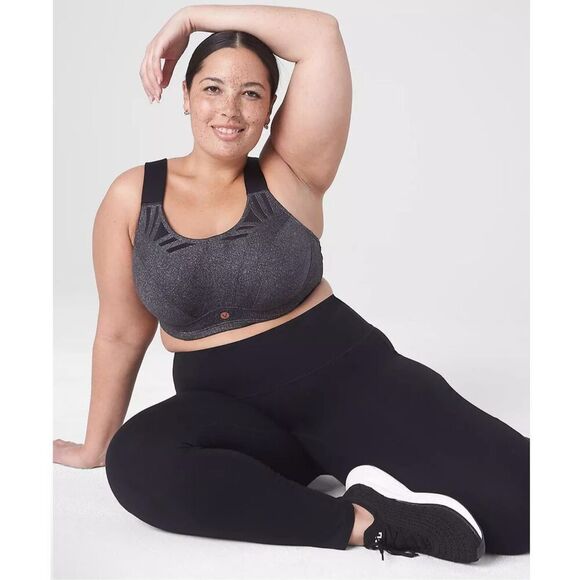 LIVI Active 42DDD Max Support Wicking Underwire Sports Bra Gray Comfort Gym - Picture 1 of 8